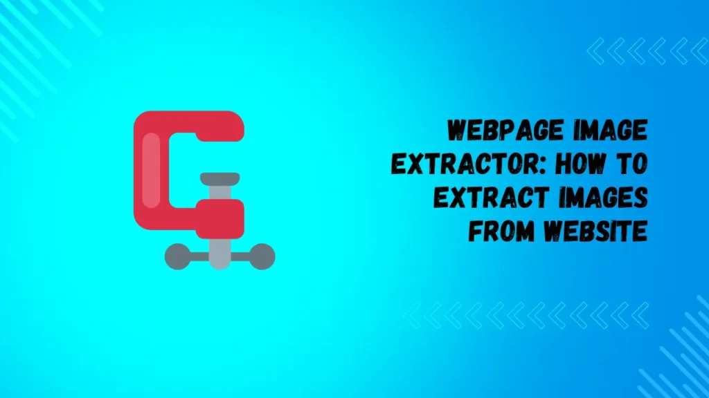Webpage image extractor