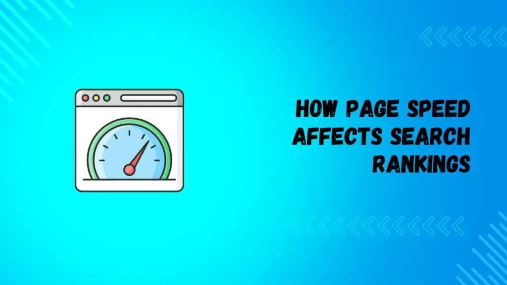 page speed affects search rankings